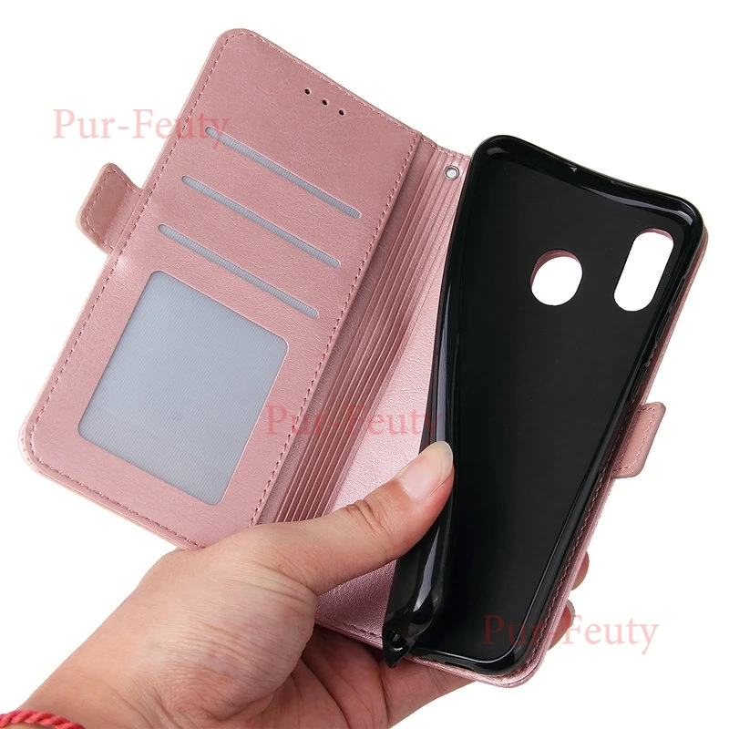 Чехол для samsung Galaxy A40 SM A405FN/DS с застежкой-молнией, кожаный чехол Etui с откидной крышкой и бумажником, чехлы для samsung A405 Galaxy A 40