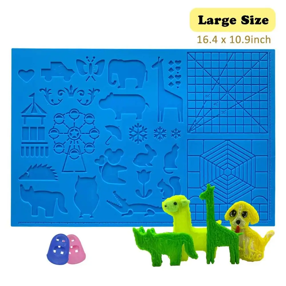 

Dikale 3D Pen Mat 3D Printing Pen Large Silicone Design Mat Pad 3D Pens Drawing Tools for Kids and 3D Pen Artists Drop Shipping