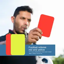 2pcs Professional Football Red And Yellow Cards Record Soccer Games Referee Tool Equipment For Soccer Match Accessory 8x11cm