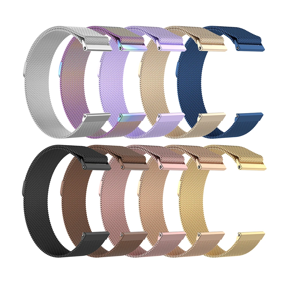 Metal Stainless Steel Band For Fitbits Versa / versa lite Strap Wrist Milanese Loop Magnetic Bracelet Smart Accessories
