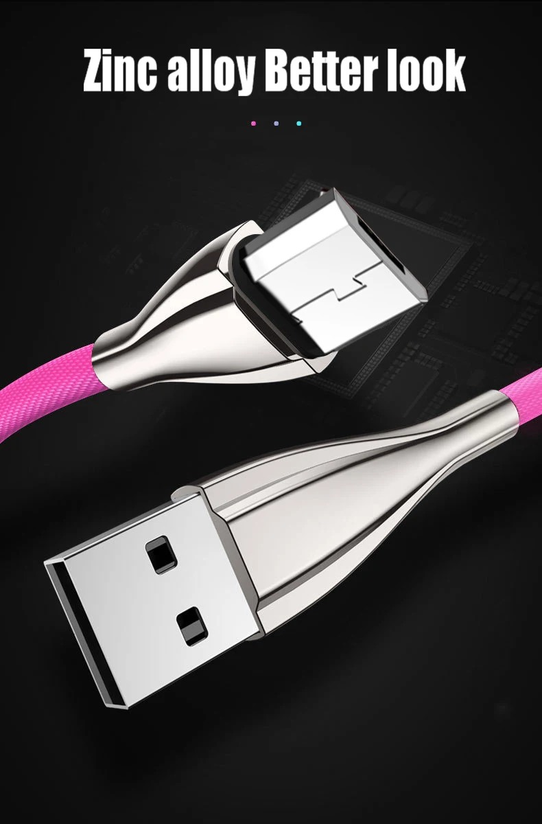 Micro USB кабель 2.4A нейлон Быстрая зарядка USB кабель для передачи данных для samsung Xiaomi Tablet Android мобильный телефон usb зарядка Радужный шнур