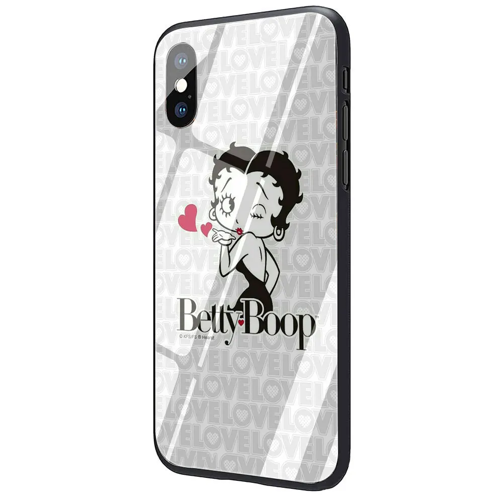 EWAU Betty Boop чехол из закаленного стекла для телефона для iphone 5 5s SE 6 6s 7 8 plus X XR XS 11 pro Max - Цвет: G11