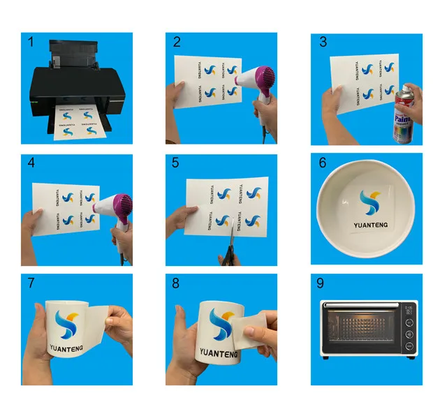 inkjet waterslide decal paper manul