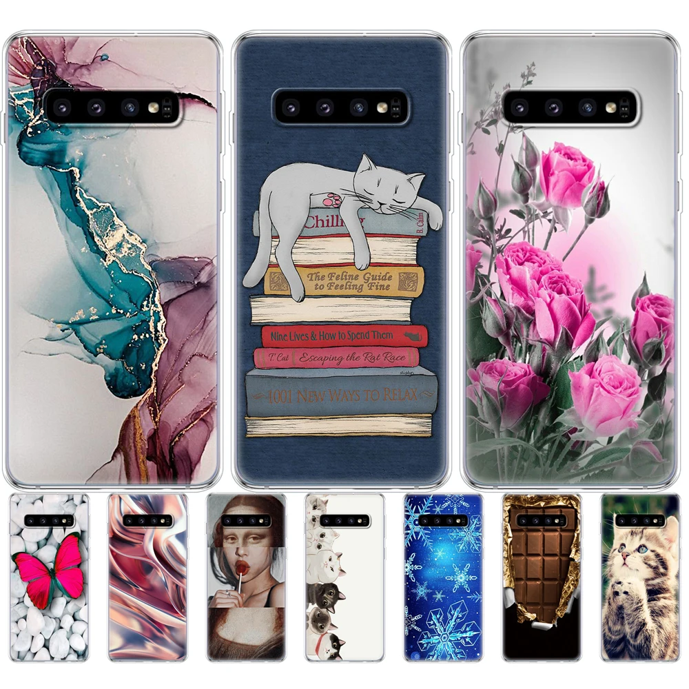 Per Samsung Galaxy S10 Custodia S10Plus Custodia In Silicone Tpu Cover Phone S10 E Custodia Per Samsung S10 Plus G975F S 10 Sm-G973F Custodia