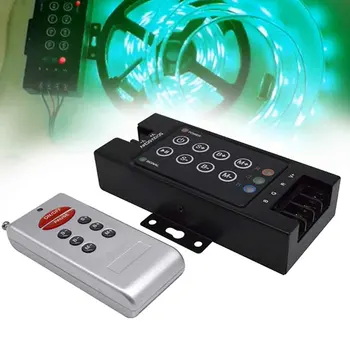 

8 Key Small Party Plug And Play Led Light Strip Controller Home DC 12to24V Brightness Adjust Hotel Remote Dimmer RF RGB Wedding