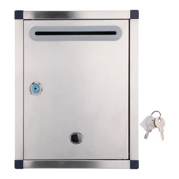 

Metal Creativa Stainless Steel Post Box Mailbox Letter Box Outdoor Mailbox