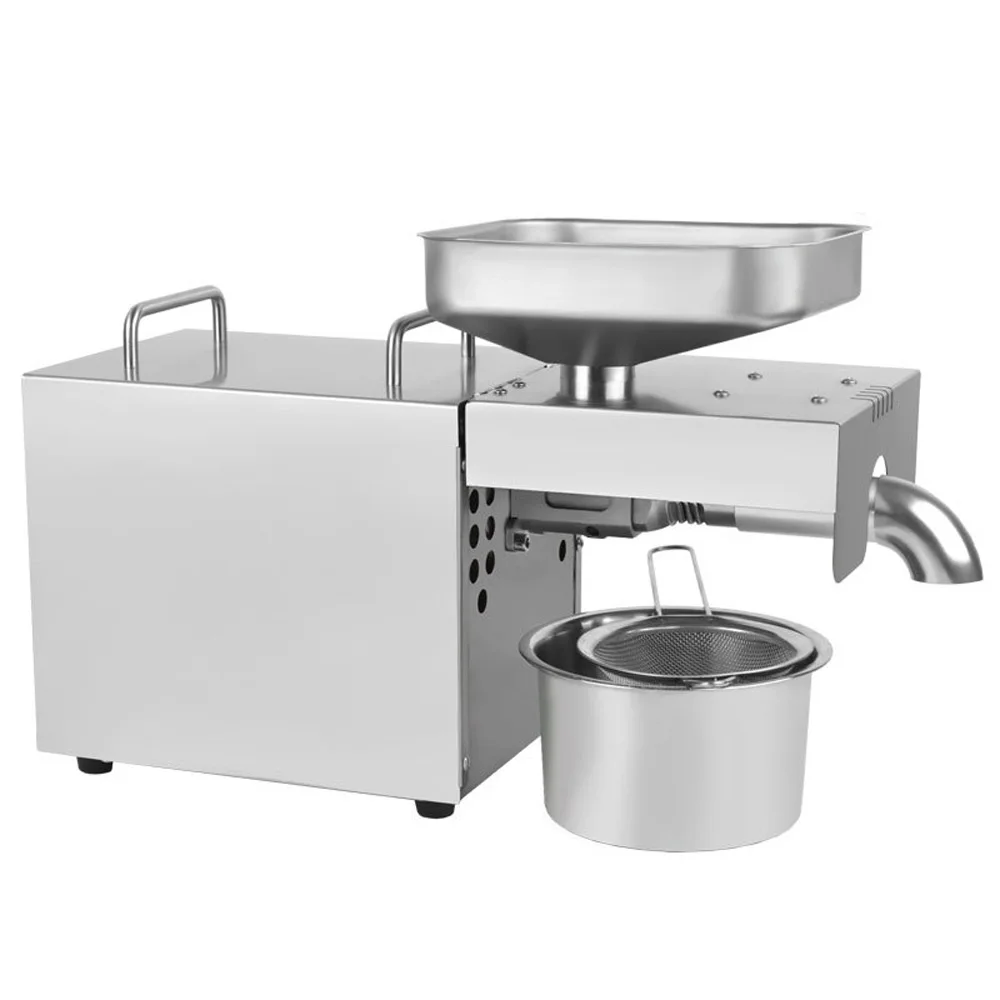Small household oil press, intelligent stainless steel kitchen appliances, peanut oil edible oil processing equipment 4