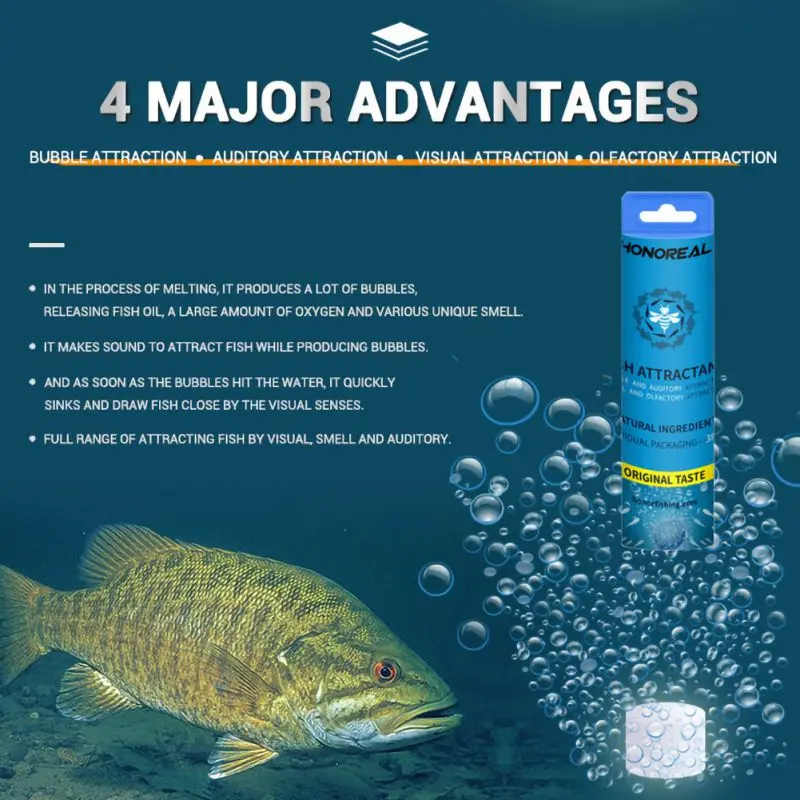 

3PCS Fishing Lure Bubble Ball Fishing Oxygen Increasing Agent Fish Attractant For Artificial Bait Sea River Lake Fishing Tackle