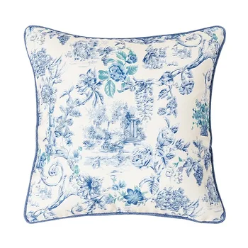 

Chinese style blue white vintage pillow case cushion cover pillowcase decorative pillow cover bed