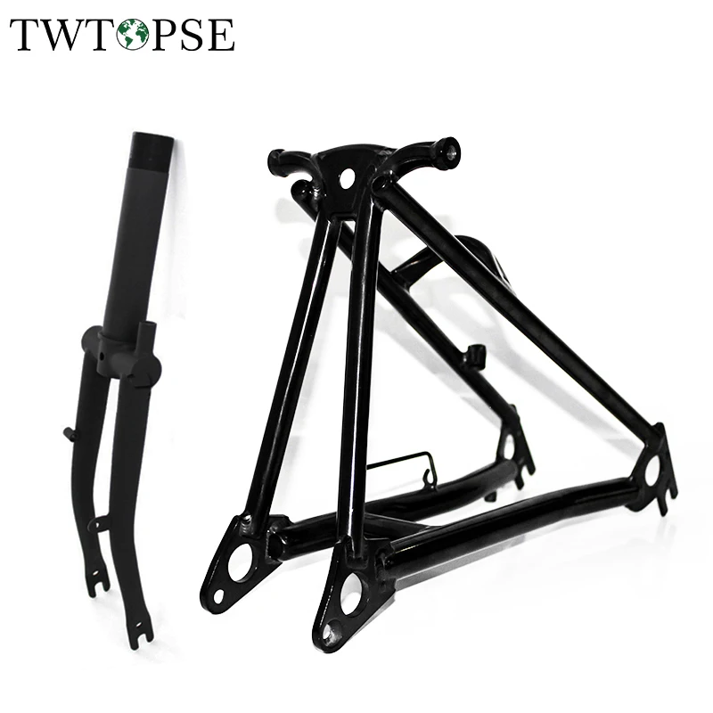 TWTOPSE, титановая Велосипедная вилка для Brompton, складная велосипедная передняя вилка, задняя Треугольная рама 1& 1/", легкая 16", размер, часть