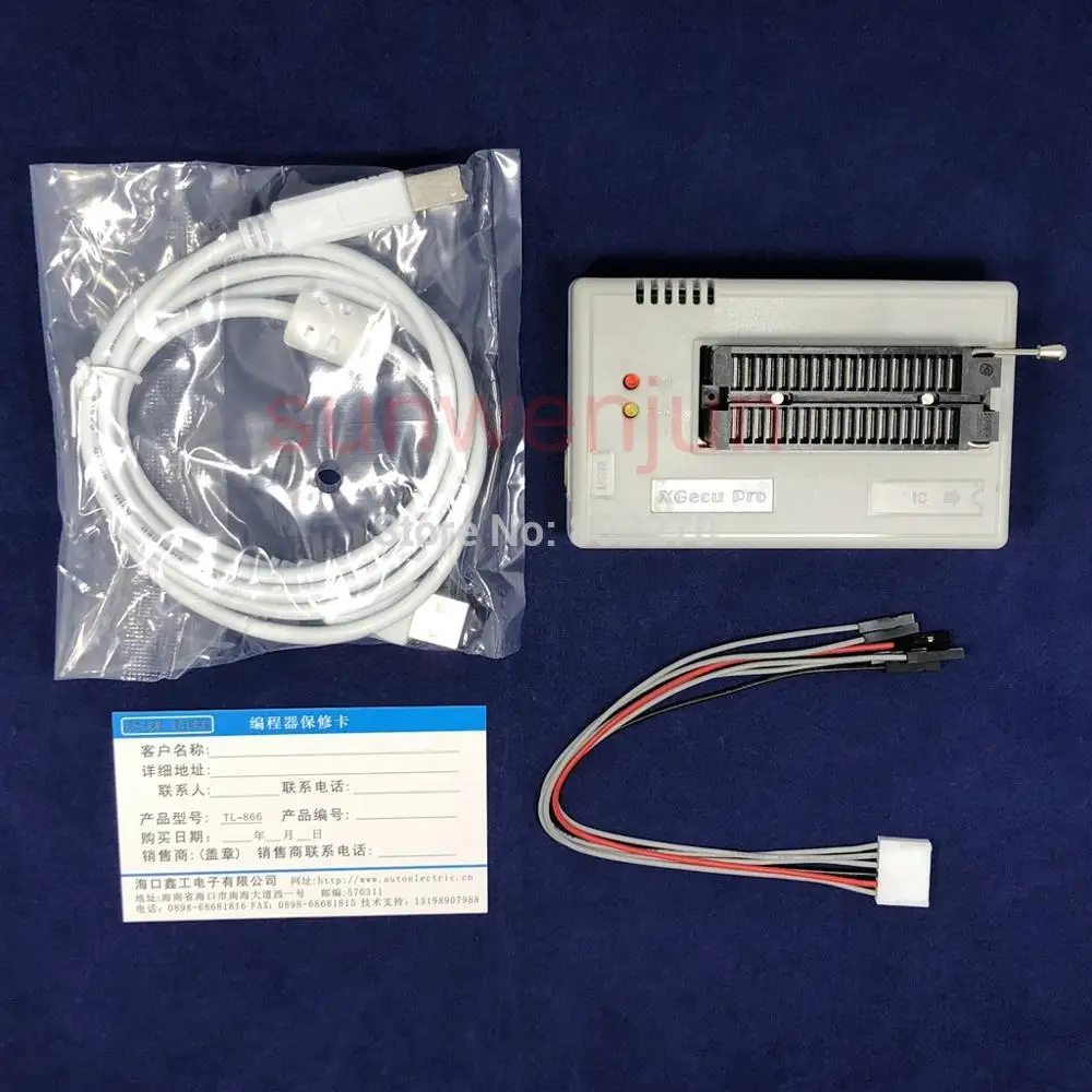 Черный программатор V10.27 XGecu TL866II Plus USB поддержка 15000 + IC SPI Flash NAND EEPROM MCU PIC AVR замена