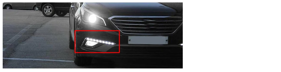 DWCX 1 пара авто дневной ходовой светильник противотуманных фар подходит для hyundai Sonata 9th LF