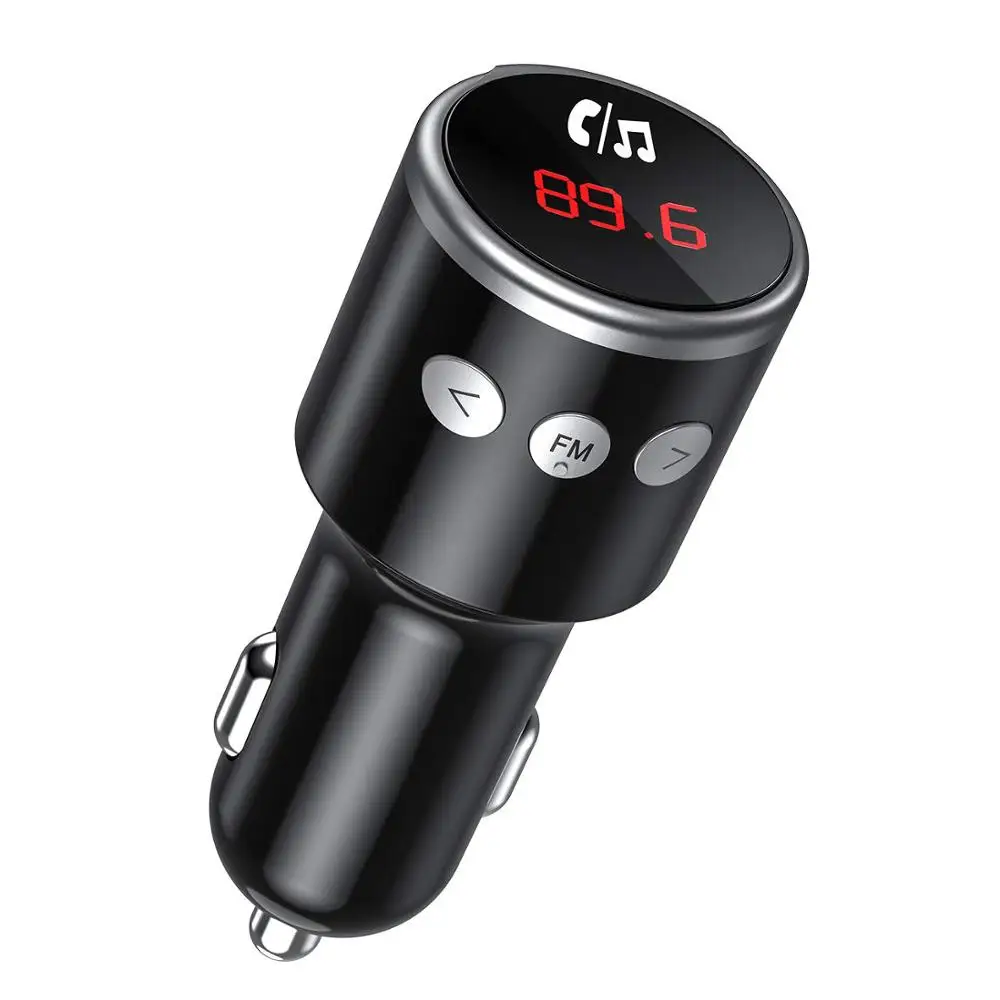 Bluetooth fm-передатчик QC3.0 - Цвет: Black