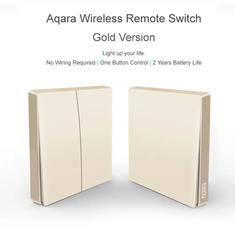 Interruptor De Pared Aqara Sin Linea Neutral Interruptor De Luz Mi