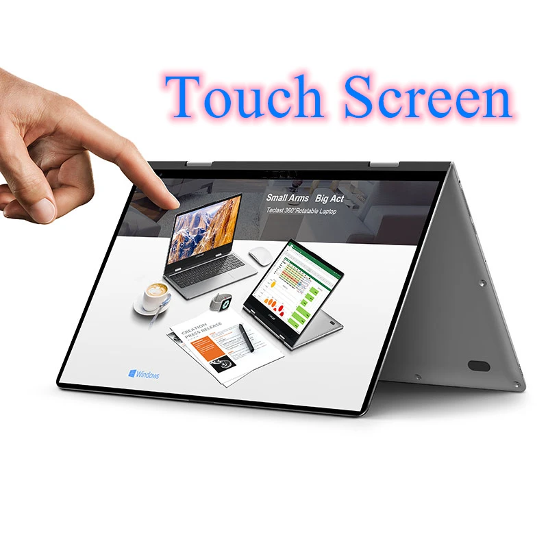 11.6inch 64-Bit Laptop 360° Rotating FHD Touch Screen 8GB + 256GB Intel APOLLO LAKE N3450 F5R 1920 x 1080IPS With Single Camera biggest android tablet Tablets