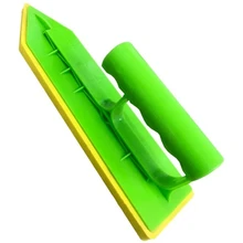 22.9cm/9.02 '', outil pratique de brique, carrelage, calfeutrage, poignée en vague, truelle de plâtre, constructeur, maçons, truelle éponge