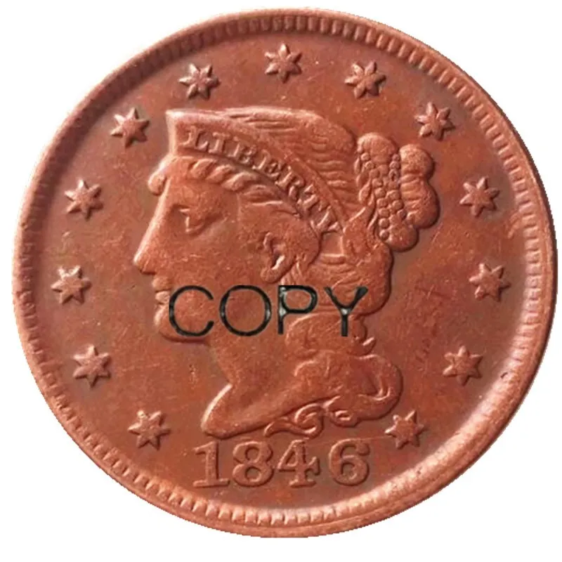 Монеты США полный набор(1839-1852) 14 шт плетеные волосы большие центы медные монеты