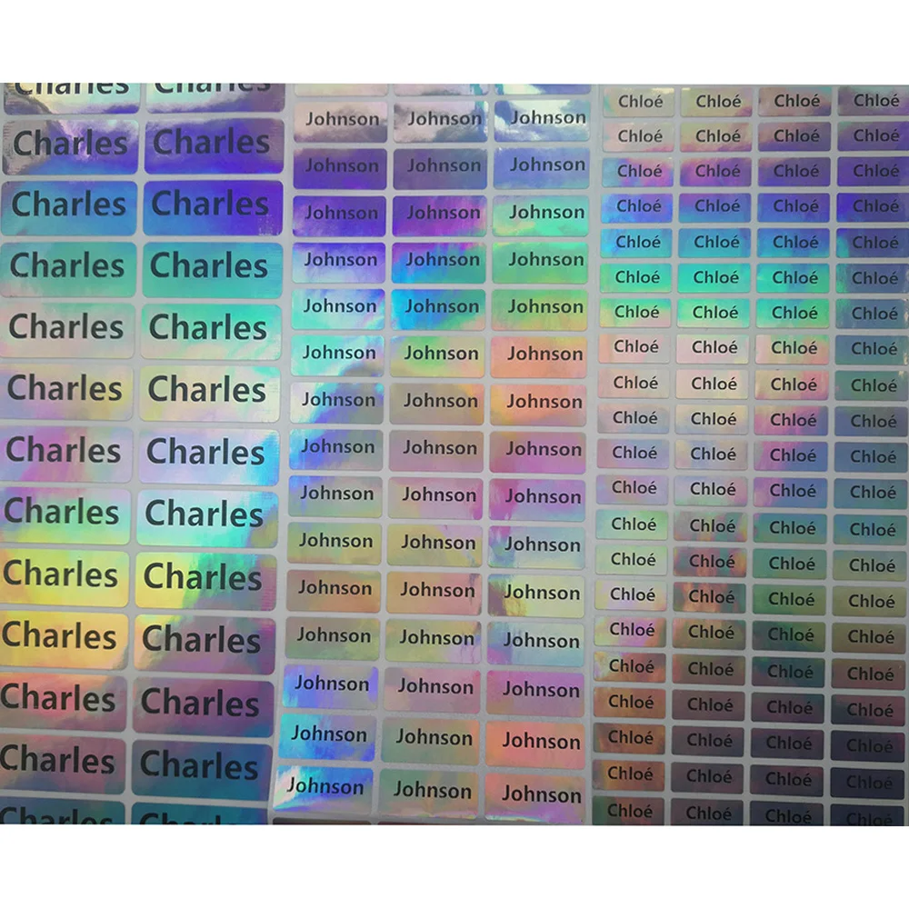 Пользовательские наклейки для детей водонепроницаемые именные этикетки