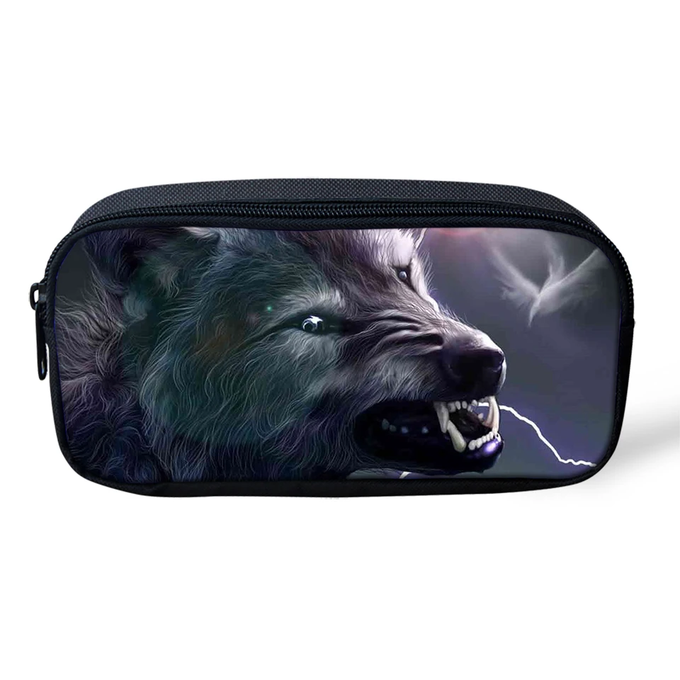 CDWX3764K HaoYun пенал для детей "Fantasy Wolf" шаблон студентов ящик мультфильм животных детские школьные пеналы для ручек девочек косметичка - Цвет: CDWX3764K