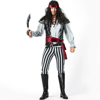 

Halloween Costume For Men Adult Pirate Cosplay Clothing Party Stage Performance Dress