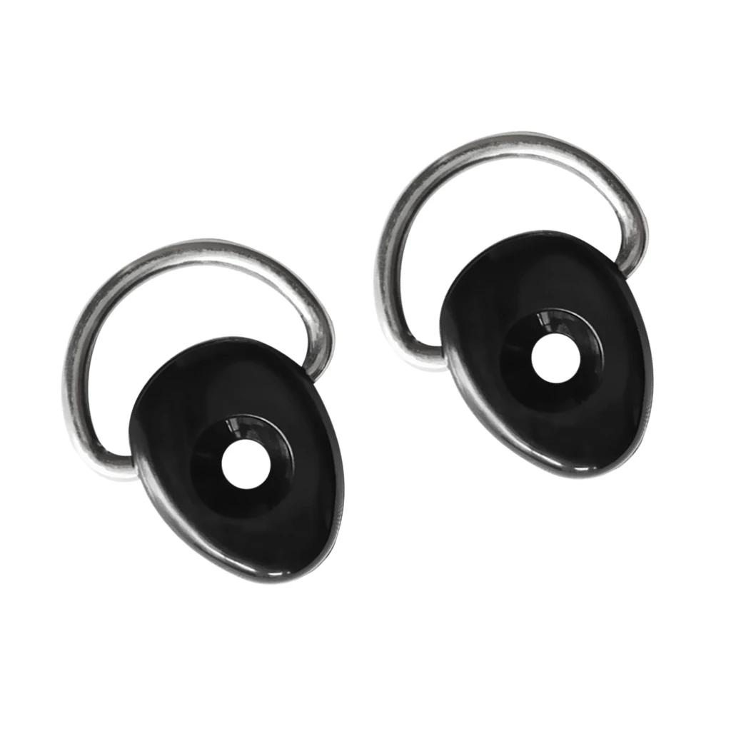 2 Pieces Heavy Duty Nylon D-Ring Tie Down Loop Deck Fitting Canoe Kayak DIY Accessories