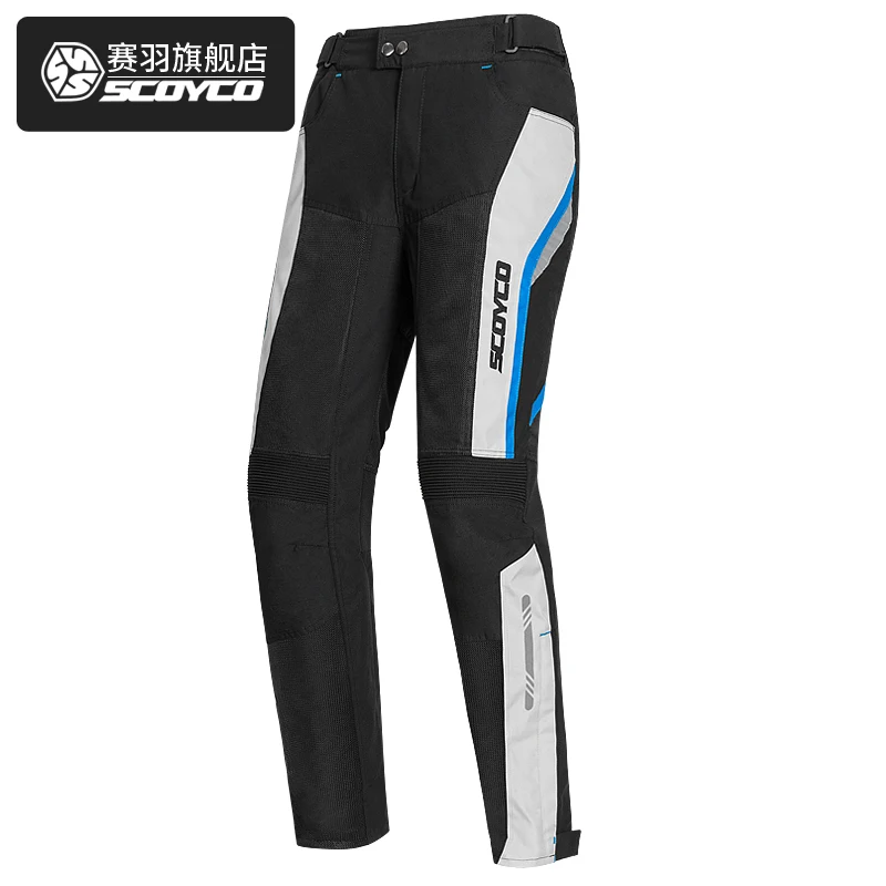 

SCOYCO Motorcycle Pants Men Summer Moto Touring Leisure Pants Reflective Moto Riding Trousers With Knee Protective Cycling pants