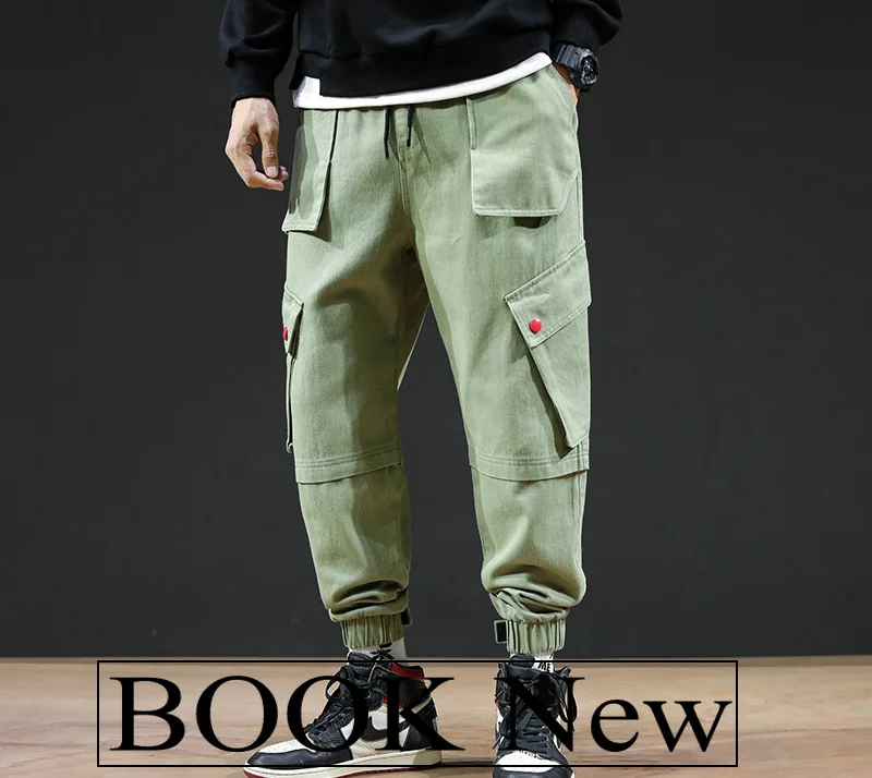 Streetwear Joggers Hip Hop Trousers Men Big Pocket Black Harem Pants Men Clothing Fashions Korean Style Jogger Pants Men