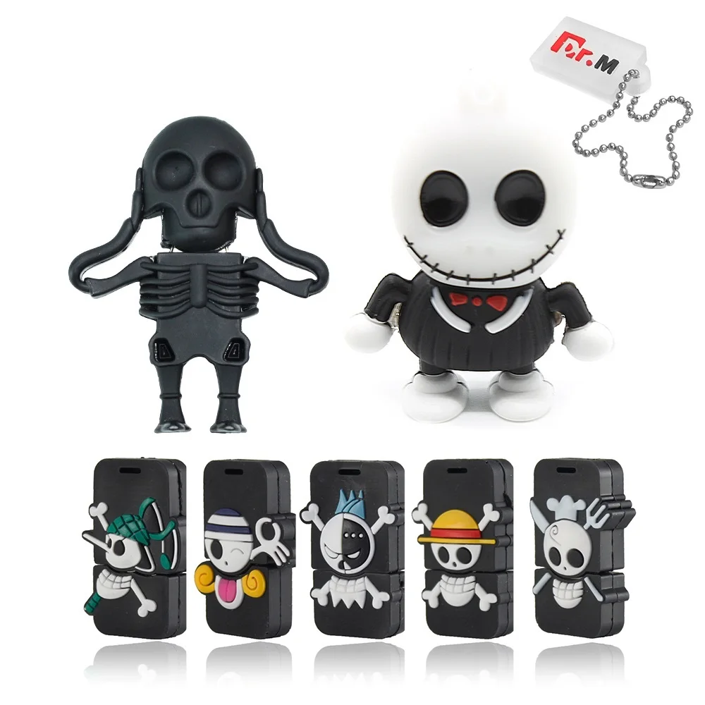Забавные USB флеш-накопители с черепом, каркасом, флеш-накопители 32 ГБ, 4 ГБ, 8 ГБ, 16 ГБ, флеш-накопитель, персональная карта памяти, флеш-диск, креативные подарки