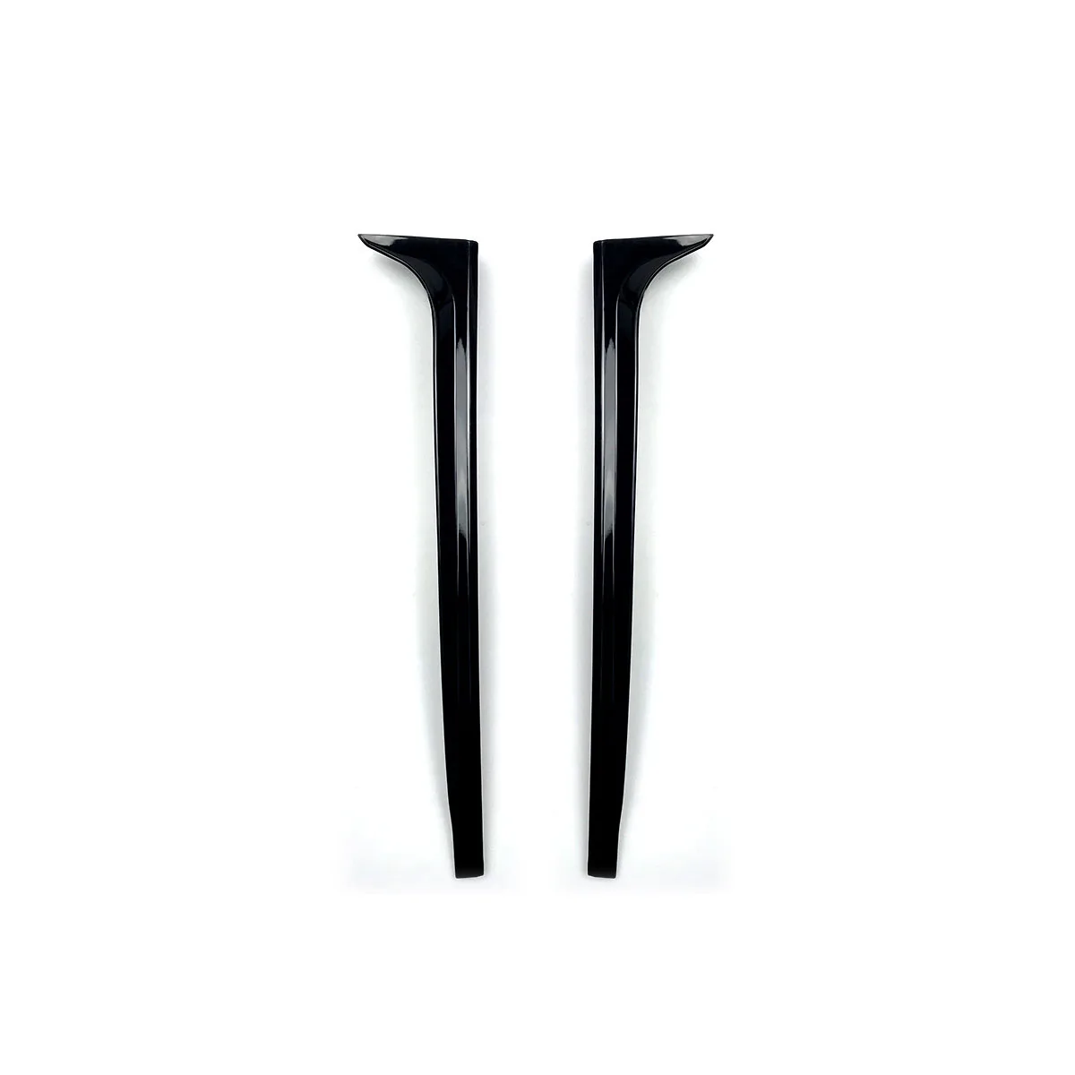 2PCS Rear Window Side Spoilers Glossy Canard Canards Splitter For VW for Polo MK5 2011-/ MK6+ Car Styling Gloss Black