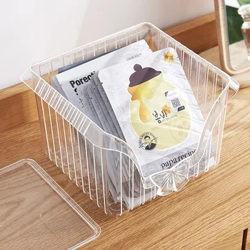 

Transparent Cosmetics Storage Box Washable Skin Care Products Mask Storage Box Desktop Cosmetics Storage Box Jewelry Organizer