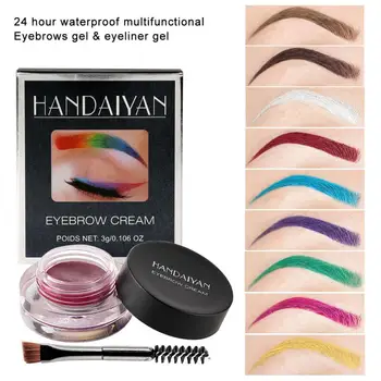 

12 Color Eyebrow Tint Makeup Waterproof Eyebrow Gel Eyebrow Enhancer Tint Makeup Eyebrow Brown With Brush Eye Cosmetics TSLM1