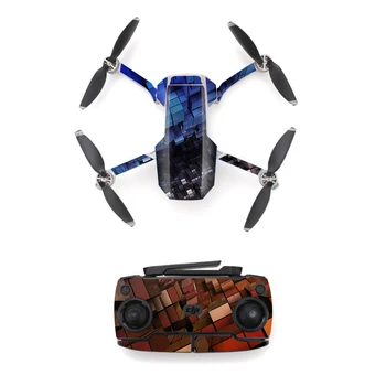 

3D Colorful Block Style Skin Sticker for DJI Mavic Mini Drone And Remote Controller Decal Vinyl Skins Cover M0051