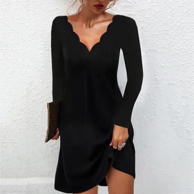 Women's Plus Size A Line Dress Solid Color V Neck Lace Sleeveless Spring Summer Casual Prom Dress Short Mini Dress Causal Daily Dress / Party Dress 6