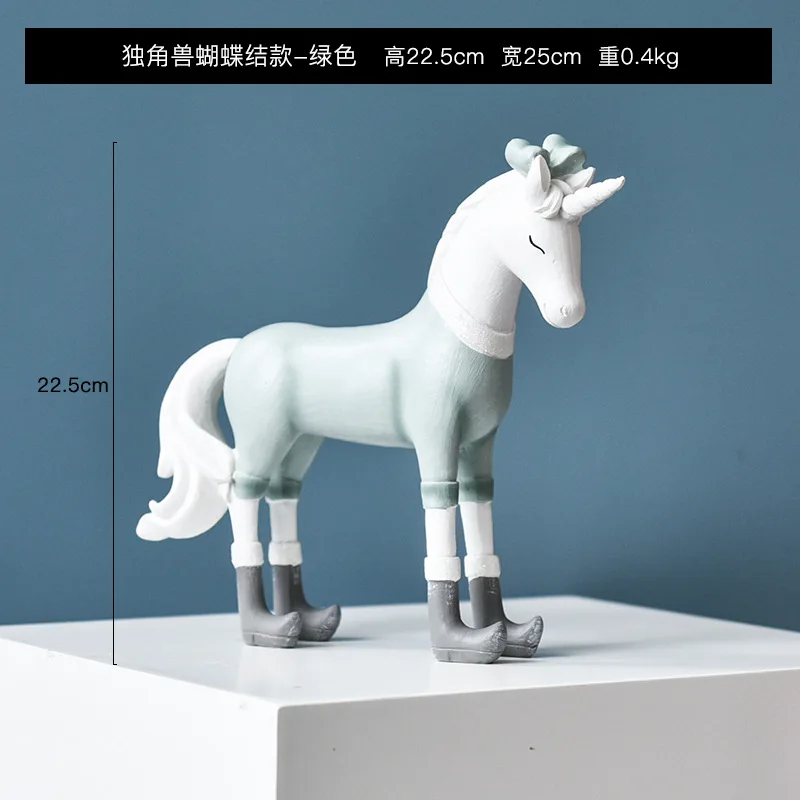 

Creative Unicorn Home Resin Crafts Decorations Cafe Office Living Room Decorations Gifts Handsome Unicorn Decorations