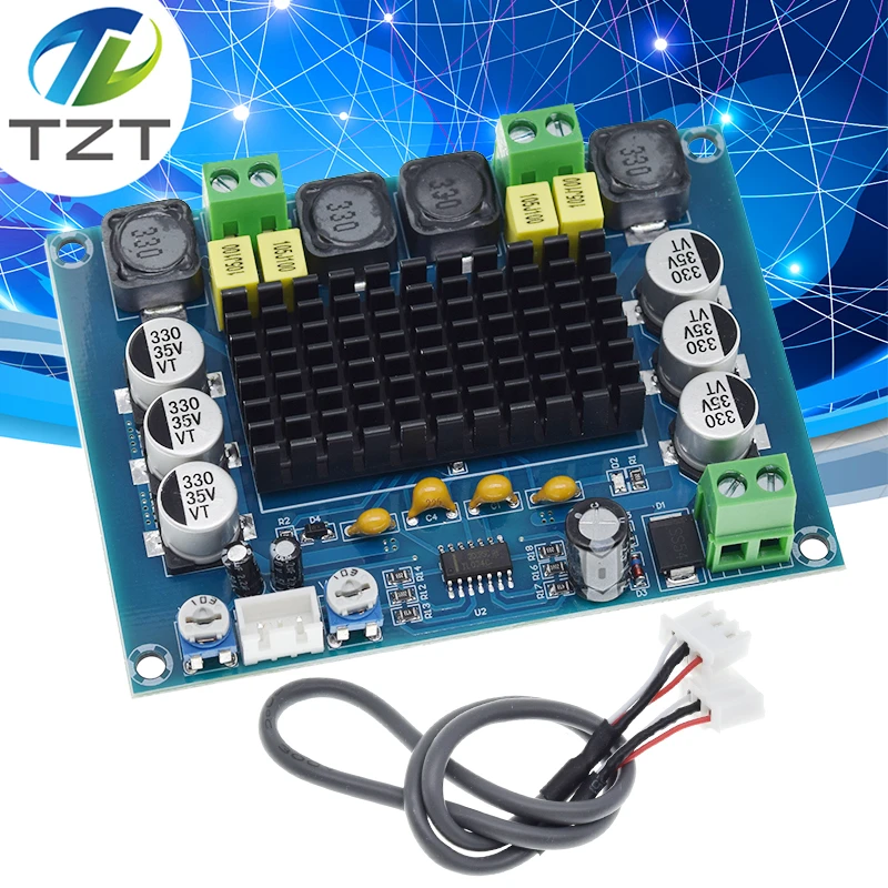 thumbnail image 2 of Bluetooth Module 2Pcs TPA3116D2 Digital Amplifier Board XH-M562 - 2x50W Dual Channel Audio Amp For Speakers Bluetooth Amplifier Board 2 of 10