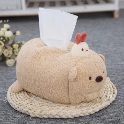 see chart IVYYE Sumikko Gurashi Аниме Плюшевые коробки для салфеток домашний бумажный чехол украшение салфетка с героями мультфильмов держатель Автомобильный карман коробка унисекс для девочек Новинка - Цвет: see chart