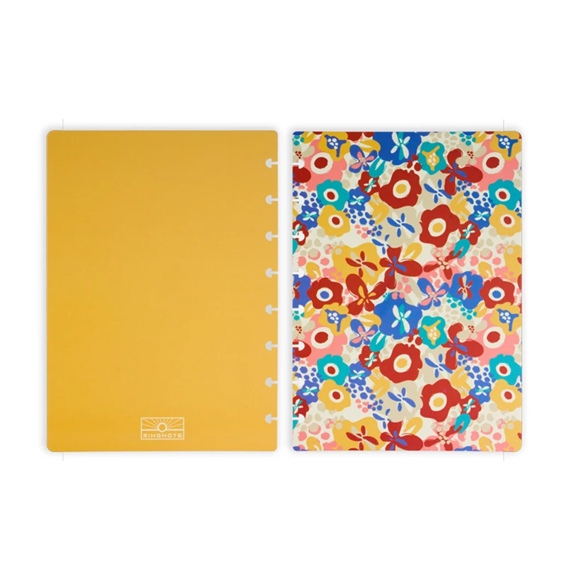 A5 PP Notebook Cover 8 Mushroom Holes PP Cover for Daily Planner Schedule Loose Leaf Paper Discbound Discs bingding accessories