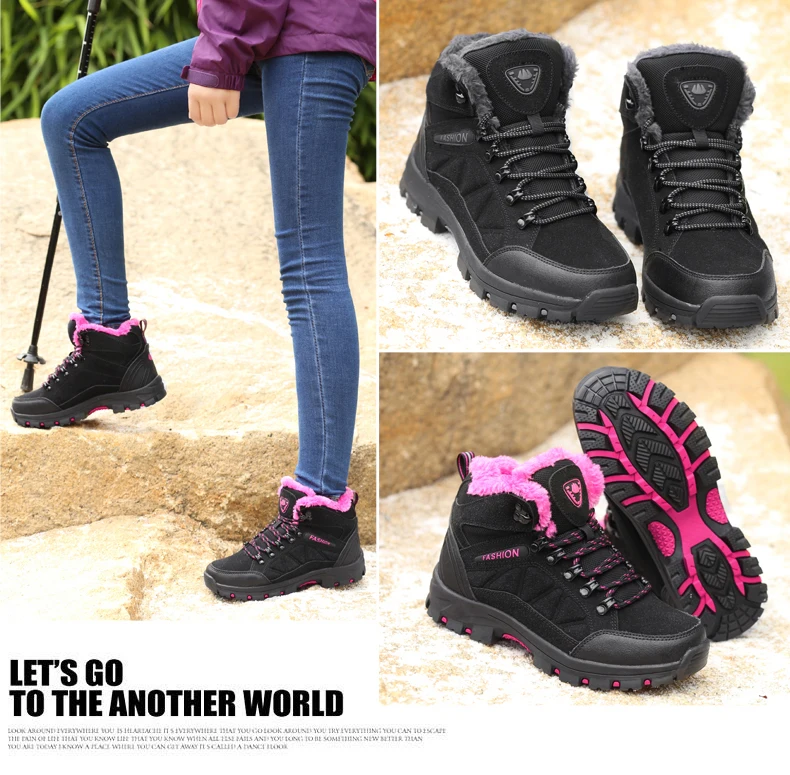 HUMTTO/зимние кроссовки для мужчин и женщин; водонепроницаемые походные ботинки; ботильоны; обувь для альпинизма и кемпинга; Мужская тактическая обувь; армейские ботинки