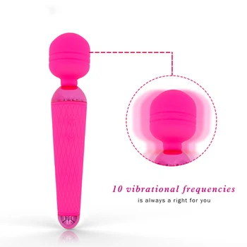 

10 Speeds Wireless Powerful Handheld Wand Massager with Strong Vibration, Personal Therapy Massager for Sports Recovery