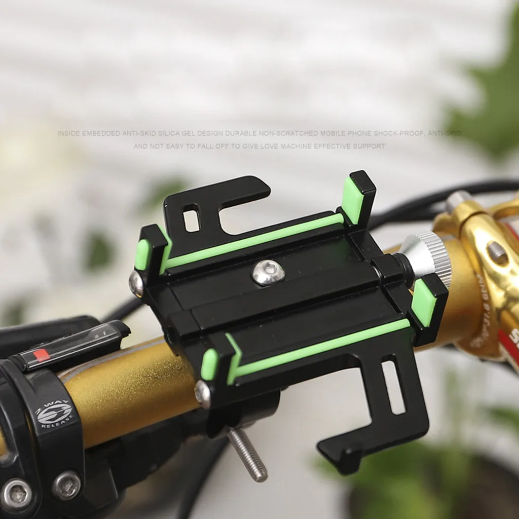 

2019 NEW Aluminum Motorcycle MTB Bicycle Phone Holder Universal Handlebar Clip Stand for 4.0-6.5 Cell Phone GPS