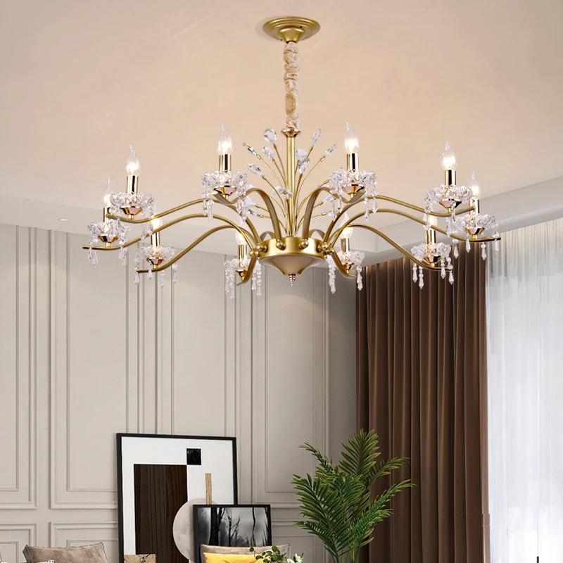 

Luxury Crystal Chandeliers Creative Living Room Lamp Dining Room Light Fixtures Bedroom Lamps Modern Minimalist Chandelier Light