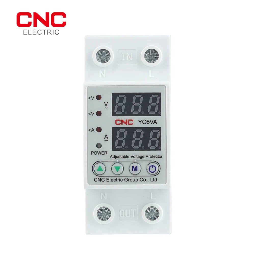 CNC YC6VA 230V двойной светодиодный дисплей Din-рейка регулируемое под напряжением |