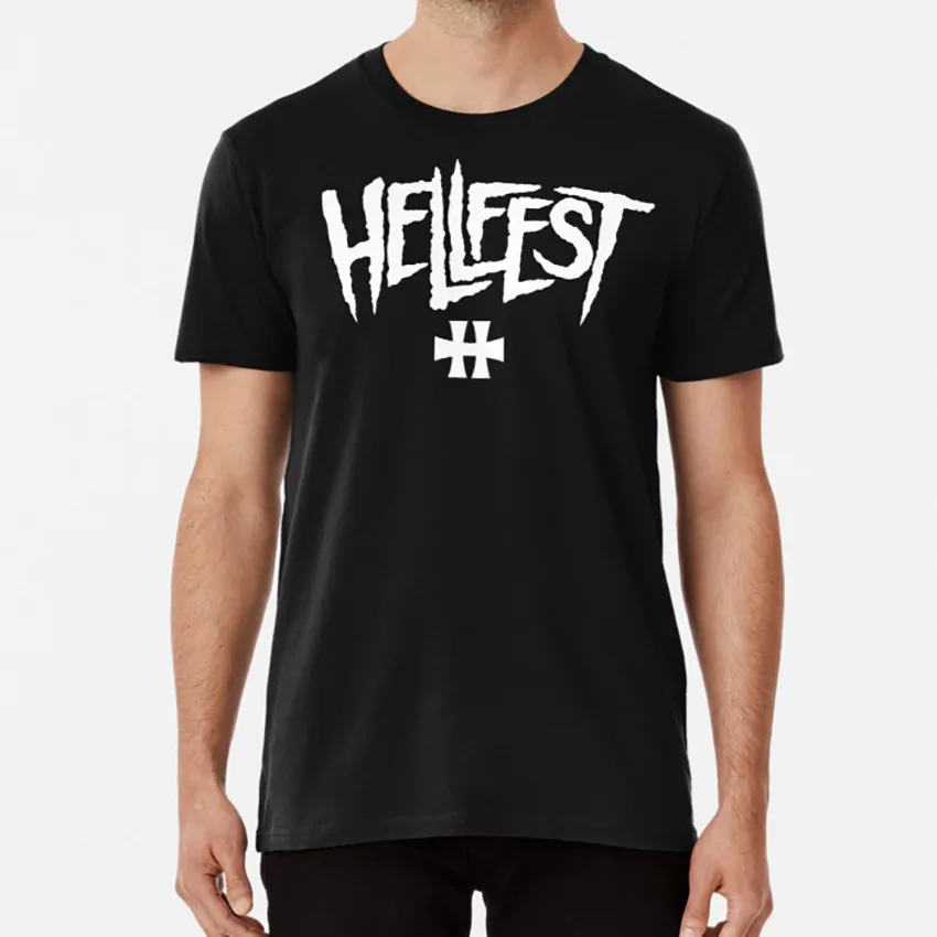 Hellfest#2 футболка hellfest металлическая - Цвет: Черный