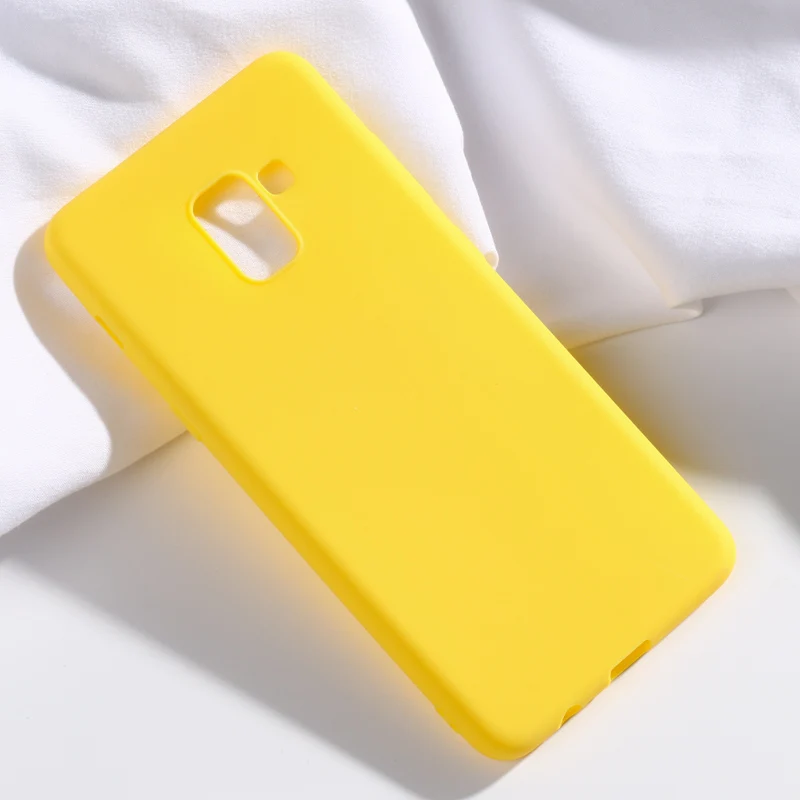 Fashion Phone Case For Samsung Galaxy A8 Plus 2018 Cover Soft Silicone Candy TPU Cases A730 Back Coque |