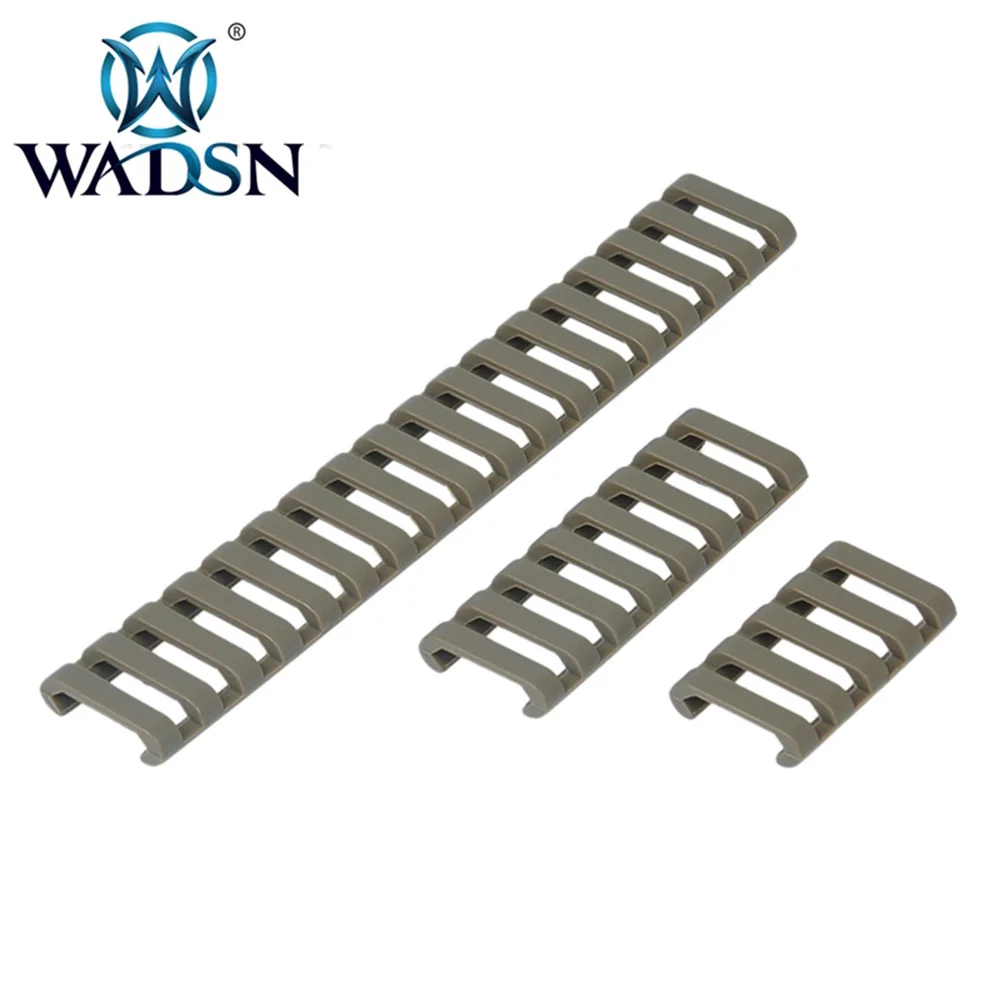 

WADSN Tactical 18-Slot Ladder LowPro Rail Cover Fit 20mm Picatinny Rails 6.9/2.7/1.5 inch Airsoft Paintball Accessories MP02060