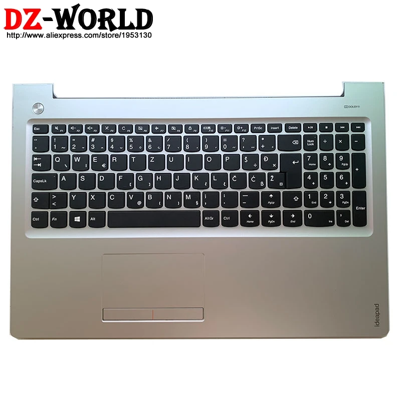 Подставка для рук Серебристая верхняя крышка с словенской клавиатурой сенсорная