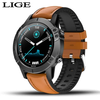 

LIGE2020 New Smart Watch Men smartwatch Sport Fitness Tracker Heart Rate Blood Pressure Monitor For Android ios Waterproof Watch