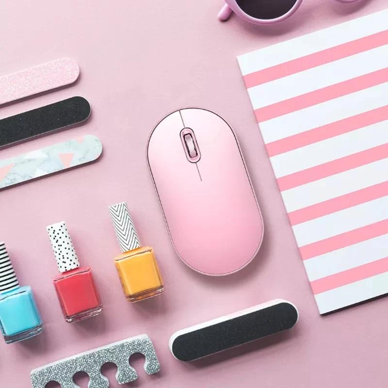 New Xiaomi MIIIW Mute Dual Mode Mouse Air Wireless Bluetooth/2.4Ghz Opto-electronic Mouse For Computer Pads Office Home Usage