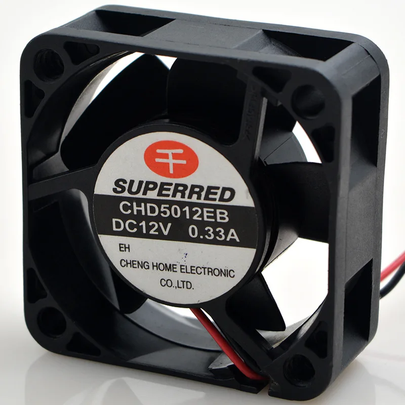 Для ванн SUPERRED 12V 0.33A CHD5012EB 5 см 5020 2-проводной Вентилятор охлаждения