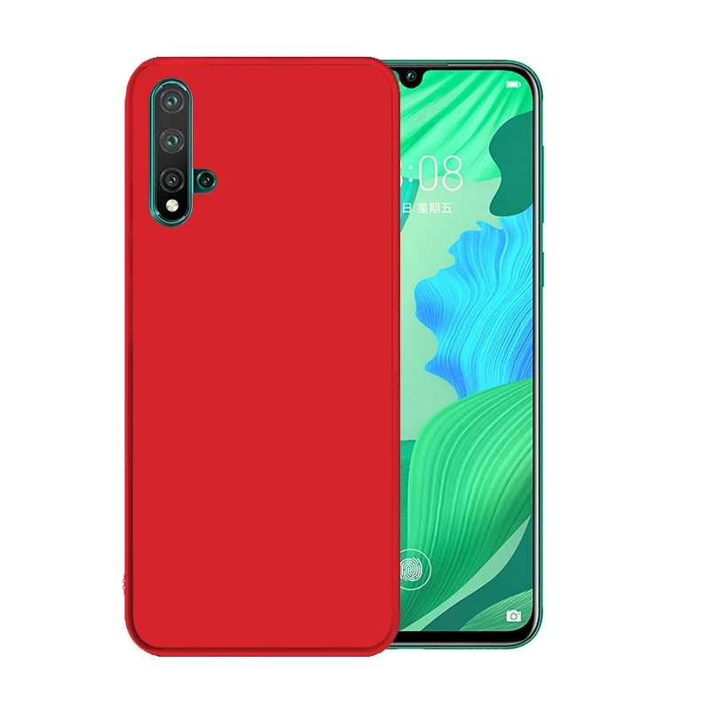 Для huawei Nova 5T 5 Pro 5i 4 4E 3i 3 3ESoft TPU чехол Силиконовый противоударный чехол с защитой от царапин - Цвет: Красный